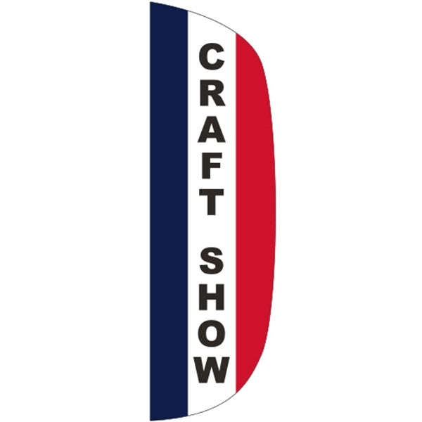 3' x 10' Message Flutter Flag - Craft Show