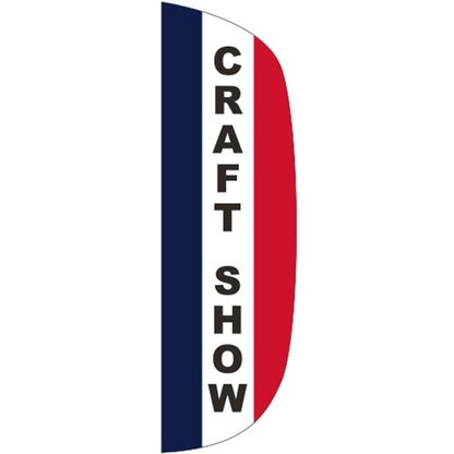3' x 10' Message Flutter Flag - Craft Show