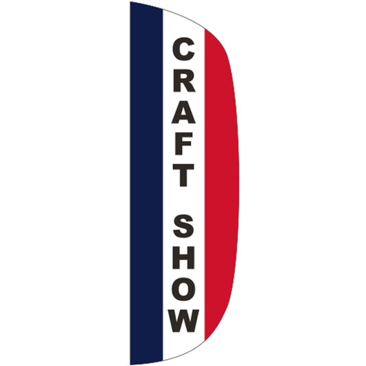 3' x 10' Message Flutter Flag - Craft Show