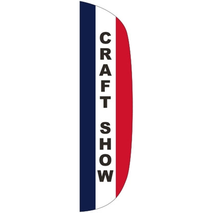 3' x 12' Message Flutter Flag - Craft Show