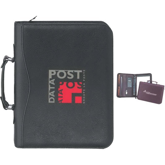 Executive Binder 3-Ring Portfolio with Handle