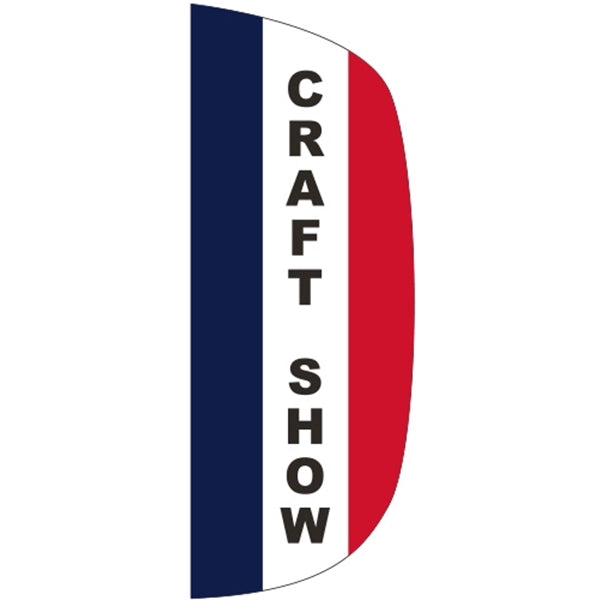 3' x 8' Message Flutter Flag - Craft Show