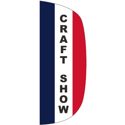 3' x 8' Message Flutter Flag - Craft Show