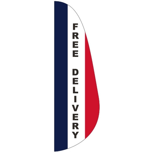 3' x 10' Message Feather Flag - Free Delivery