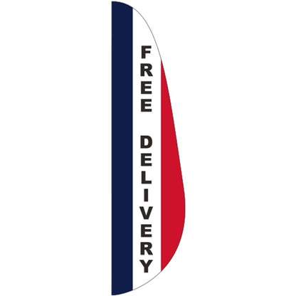 3' x 12' Free Delivery Message Feather Flag