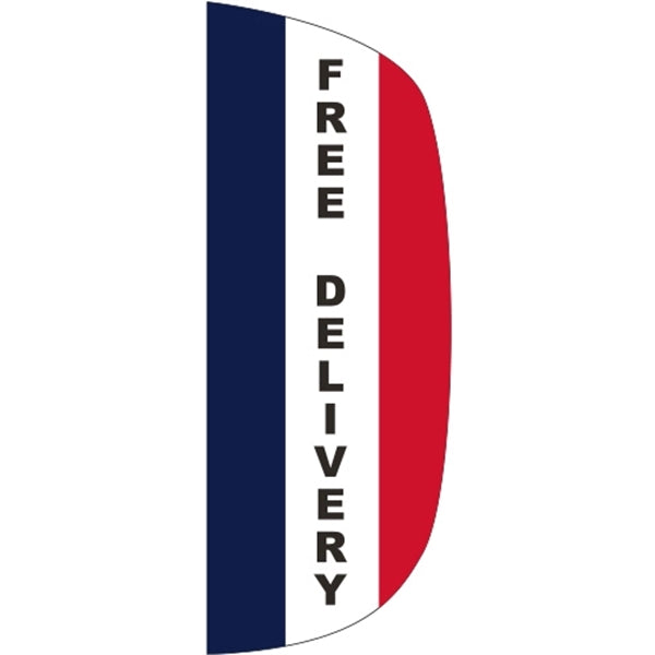 3' x 8' Message Flutter Flag - Free Delivery