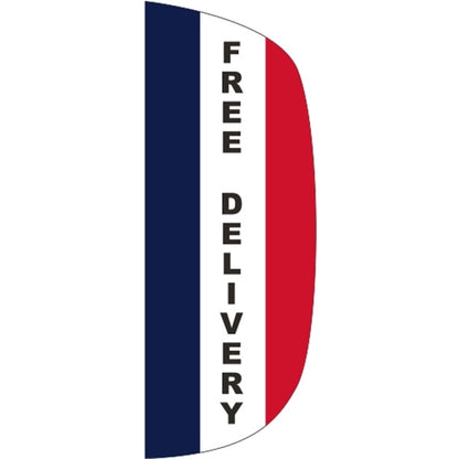 3' x 8' Message Flutter Flag - Free Delivery
