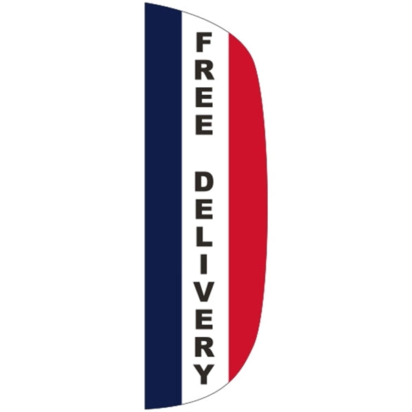 3' x 10' Message Flutter Flag - Free Delivery