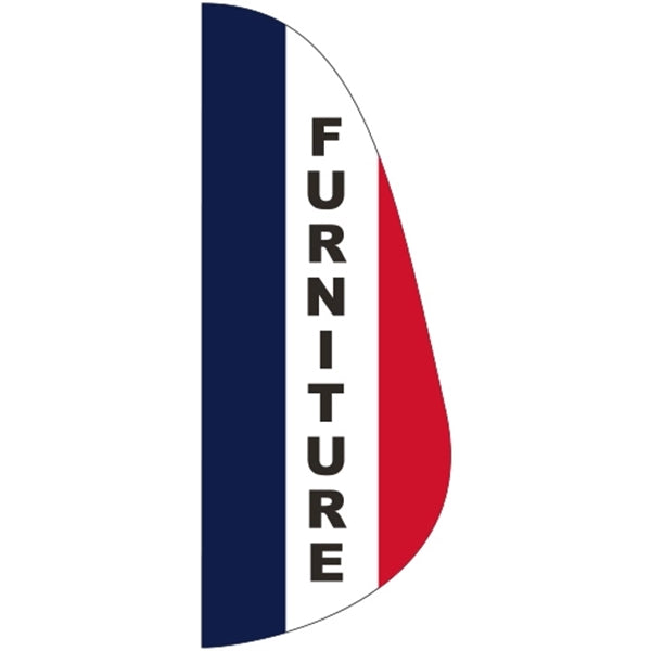 3' x 8' Message Feather Flag - Furniture