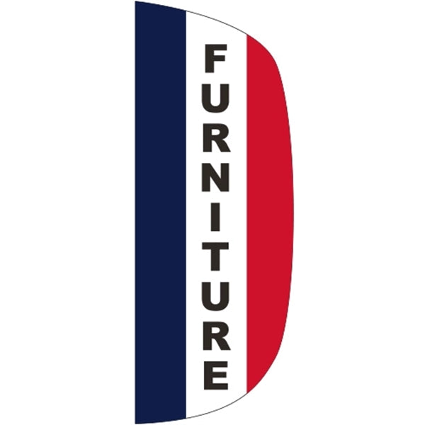 3' x 8' Message Flutter Flag - Furniture