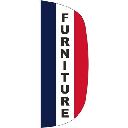 3' x 8' Message Flutter Flag - Furniture