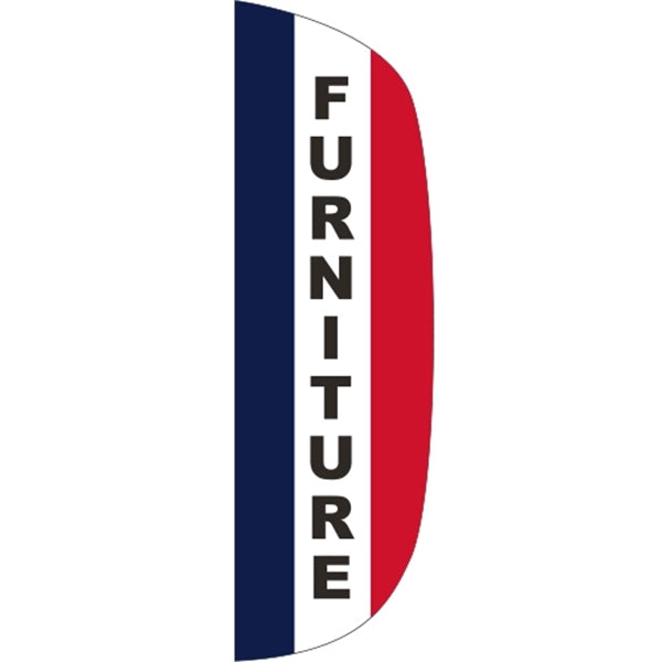 3' x 10' Stationary Message Flutter Flag - Furniture