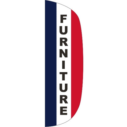 3' x 10' Stationary Message Flutter Flag - Furniture