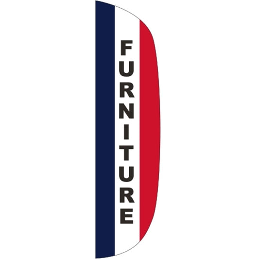 3' x 12' Message Flutter Flag - Furniture