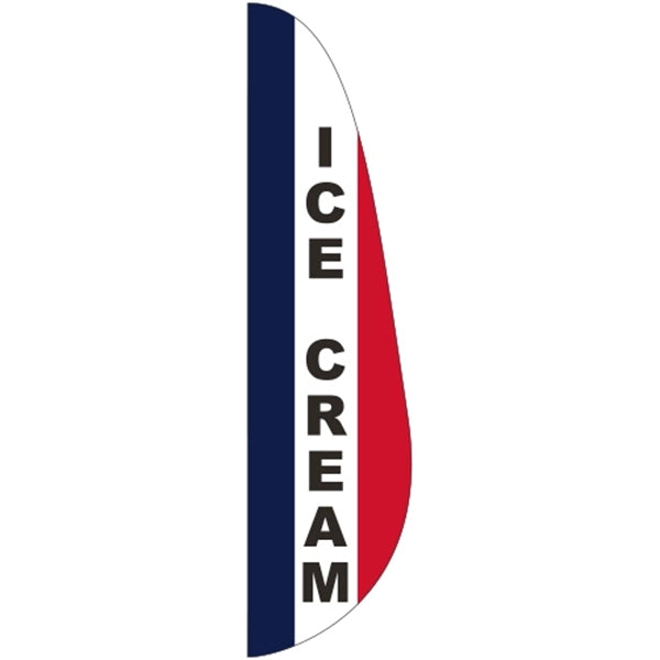3' x 12' Ice Cream Message Feather Flag