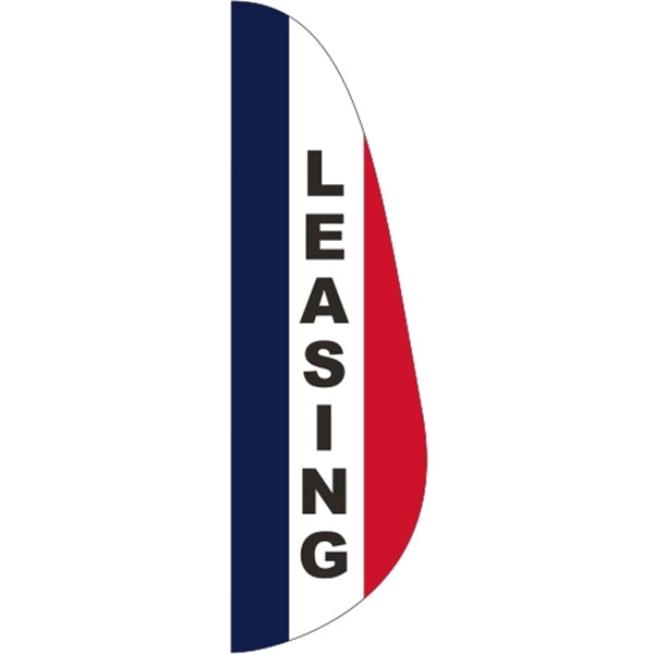 3' x 10' Message Feather Flag - Leasing