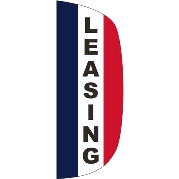 3' x 8' Message Flutter Flag - Leasing