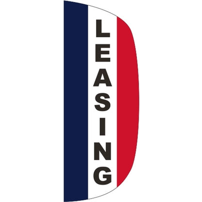 3' x 8' Message Flutter Flag - Leasing