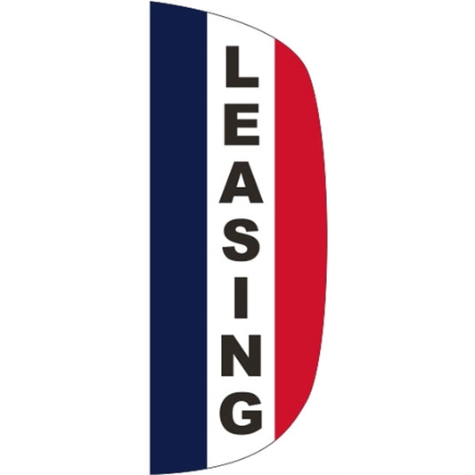 3' x 8' Message Flutter Flag - Leasing