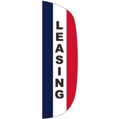3' x 10' Message Flutter Flag - Leasing