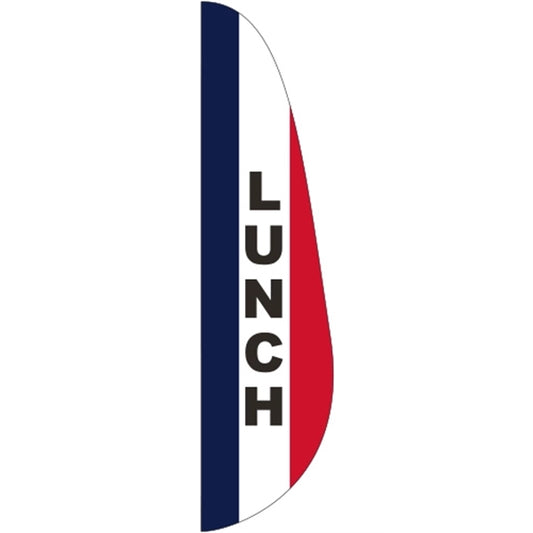 3' x 12' Message Feather Flag - Lunch