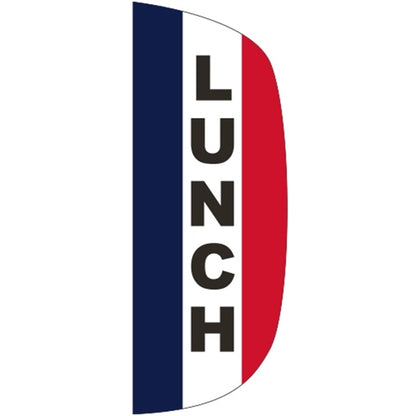 3' x 8' Message Flutter Flag - Lunch