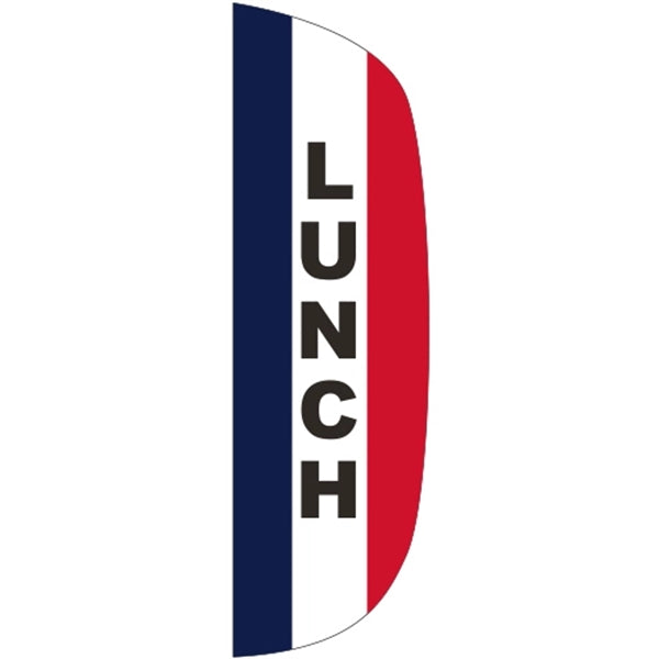 3' x 10' Message Flutter Flag - Lunch