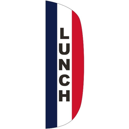 3' x 10' Message Flutter Flag - Lunch