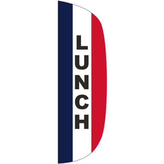3' x 10' Message Flutter Flag - Lunch