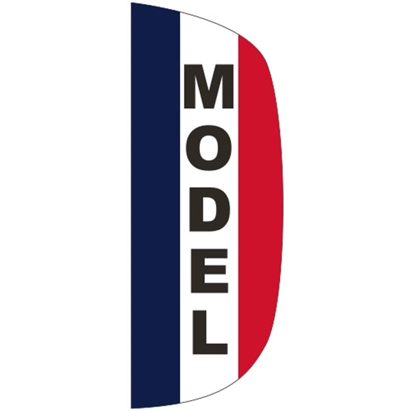 3' x 8' Message Flutter Flag - Model
