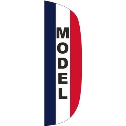 3' x 10' Message Flutter Flag - Model