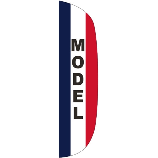 3' x 12' Message Flutter Flag - Model