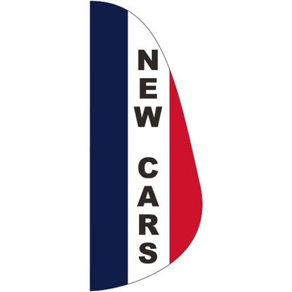 3' x 8' Message Feather Flag - New Cars