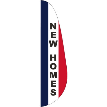 3' x 15' Message Feather Flag - New Homes