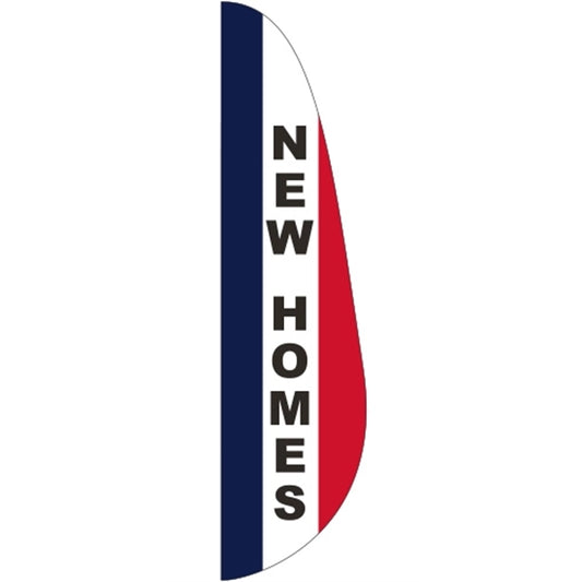 3' x 15' Message Feather Flag - New Homes