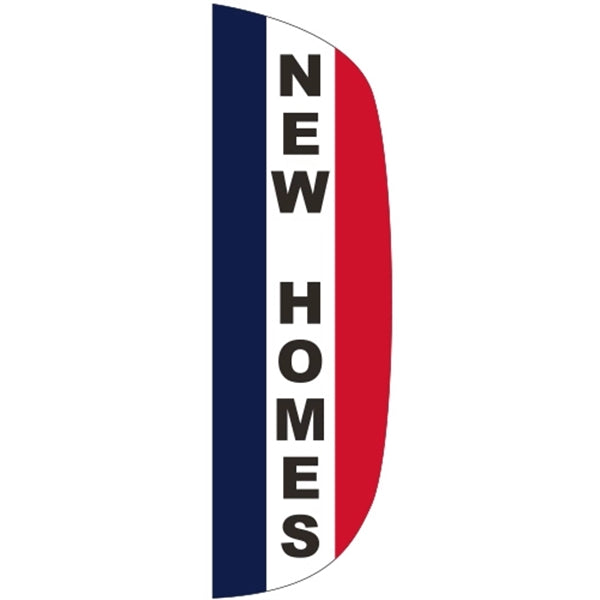 3' x 10' Message Flutter Flag - New Homes