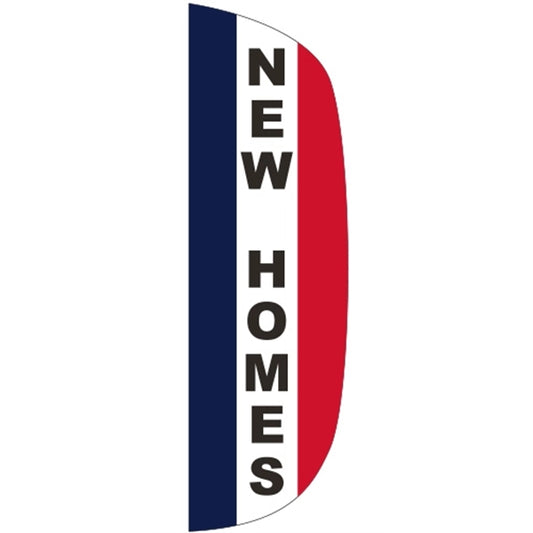 3' x 10' Message Flutter Flag - New Homes