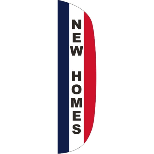 3' x 12' Message Flutter Flag - New Homes