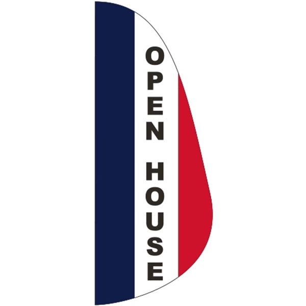 3' x 8' Message Feather Flag - Open House