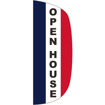 3' x 8' Message Flutter Flag - Open House