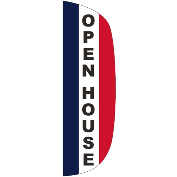 3' x 10' Message Flutter Flag - Open House