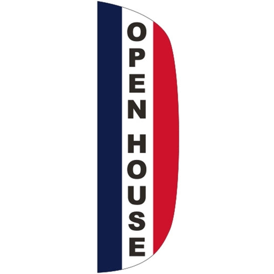 3' x 10' Message Flutter Flag - Open House