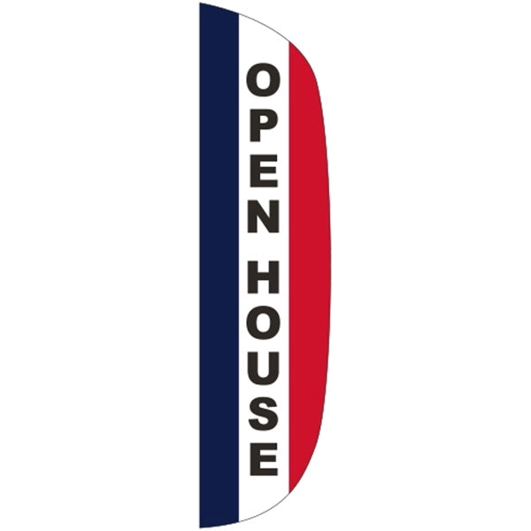 3' x 15' Message Flutter Flag - Open House