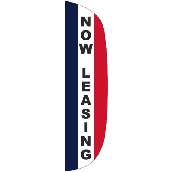 3' x 12' Message Flutter Flag - Now Leasing