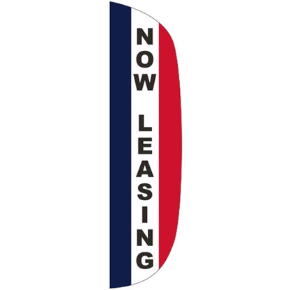 3' x 12' Message Flutter Flag - Now Leasing
