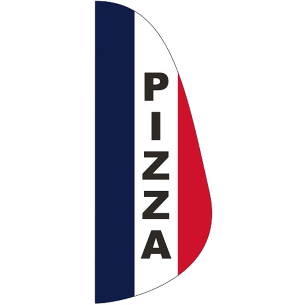3' x 8' Message Feather Flag - Pizza