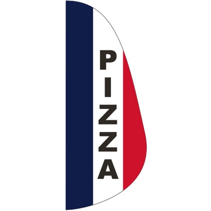 3' x 8' Message Feather Flag - Pizza