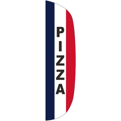 3' x 15' Message Flutter Flag - Pizza