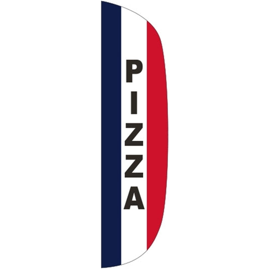 3' x 15' Message Flutter Flag - Pizza