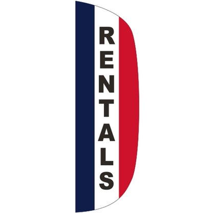 3' x 10' Message Flutter Flag - Rentals